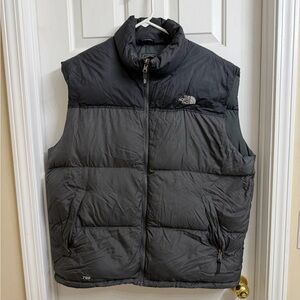 The North Face Men's Charcoal Puffer Vest - XXL